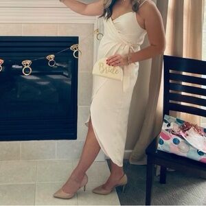 Express Off-White Dress - Perfect for Bridal Events